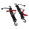 2Pcs Scuba Diving Lanyard Stainless Steel Spring Coiled with Quick Release Buckle for Camera Light Red