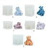 3D Bear Resin Molds Silicone Candle Mold Crystal Epoxy Casting Mold Jewelry Making Pendant Onament Craft Mould Handmade