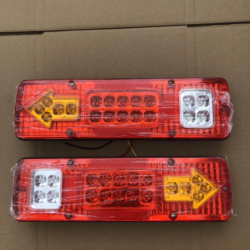 19LED Rear Truck Tail Light Bar For Trailer Caracan Boat Pickup RV Camper UTV UTE Vans Turn Signal Reverse Running Lamp12V