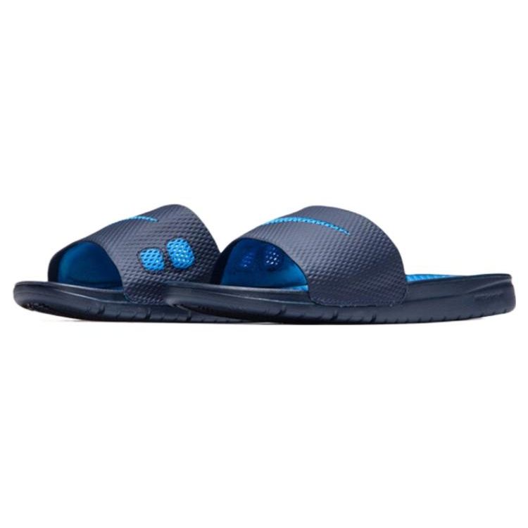Nike Benassi Solarsoft Slide Men Slides Black Blue 431884-440