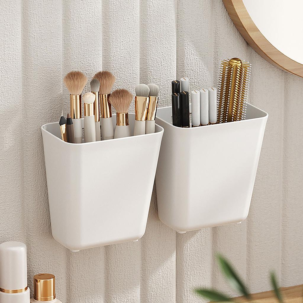 Adhesive Wall Mounted Organizer Compact Pen Remote Controller Cellphone Holder Hanging Storage