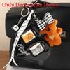 Miu Plush Dog Keychain With Bowknot Hanging Decor For Bag Accessories