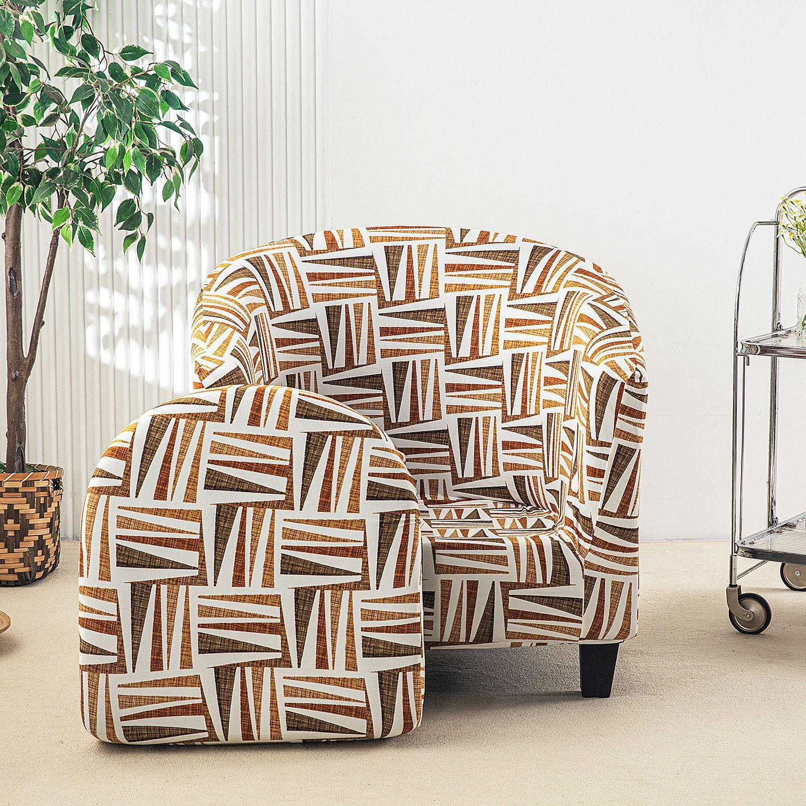 

Printed Combination Sofa Cover Single Seat Cover All-Inclusive Four-Season Universal Simple Bathtub Sofa Cover Single Semicircular Sofa Cover