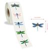 500/roll Colored Dragonfly Roll Sticker Cute Animal Children DIY Skateboard Suitcase Roll Sticker