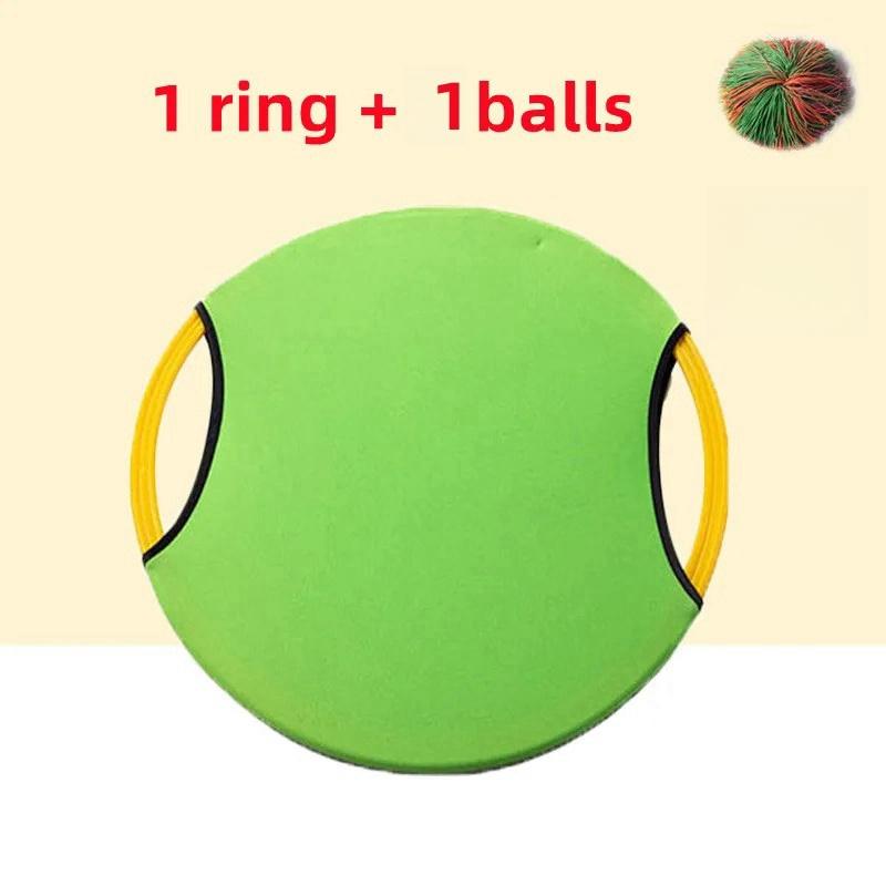 Elastic Disc Paddle Throwing Training Toy Children Adults Outdoor Interactive Collaborative Parent-Child Party Fun Play Game