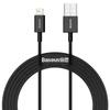 Baseus Superior Series USB To Lightning Cable, 2.4A, 2M (Black)