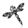 Broche Feminino Elegante Estilo Vintage Libélula Strass Coloridos Forma de Animal Alfinete de Lapela