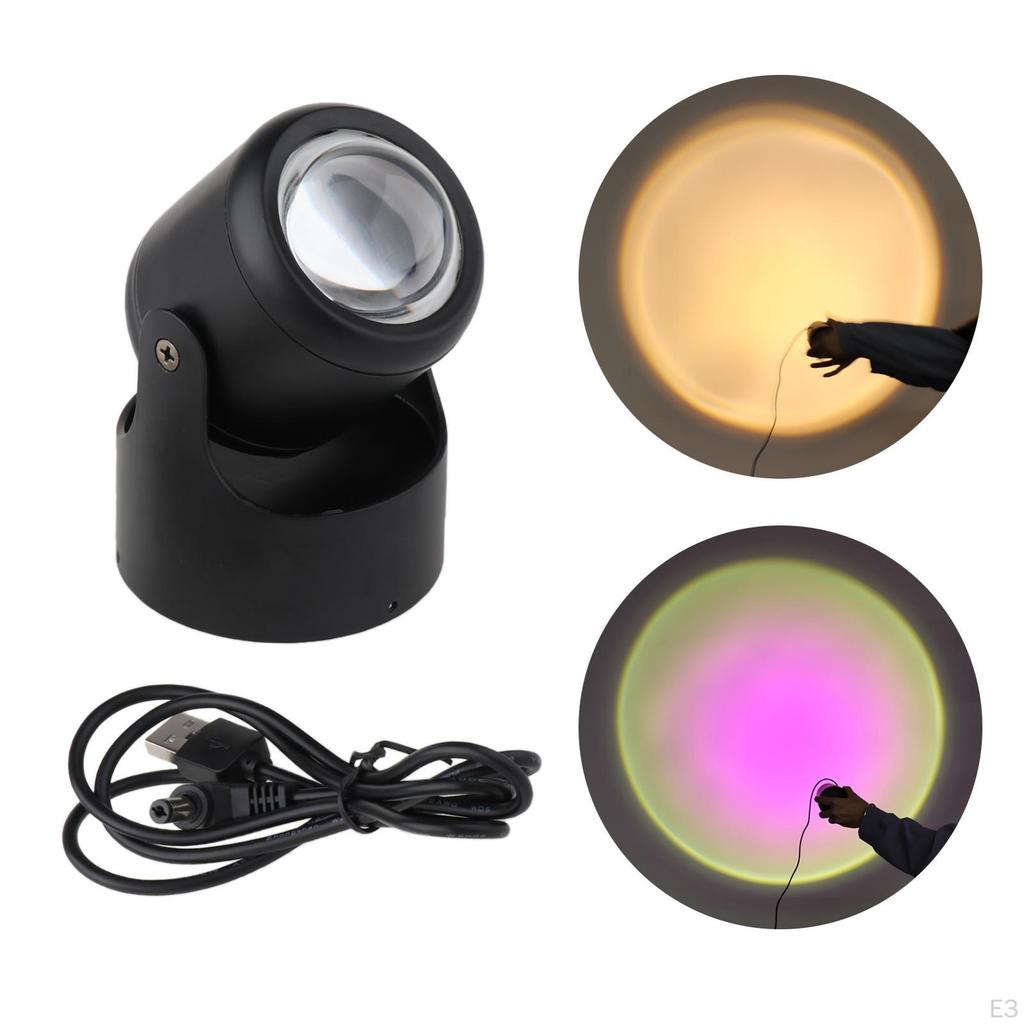Lamp Night Light Projector LED Small Floor USB Rechargable Home Decor 5W