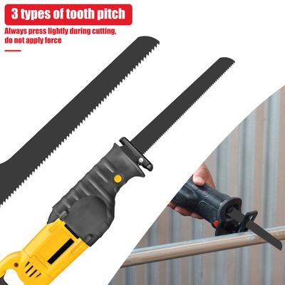 15Pcs Reciprocating Saw Blades Alloy Wood Plastic Metal Cutting Saw Blades Efficient Saw Blade Replacement 18TPI 24TPI 32TPI