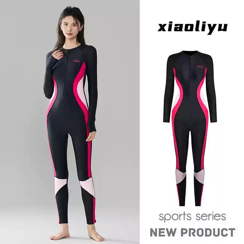 Women's Long Sleeve Full-Body Quick-Dry Sun Protection Diving & Surfing Suit