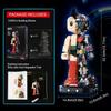 PANTASY Atom Semi-Mechanical Clear Ver. Block Model for Adults, Classic Anime Robot Figure Display Model Collection