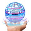 Mini Drone Colorful RGB Light Rotating Flying Toy Induction Flying Toy Children Gift(Bleu Fonce )