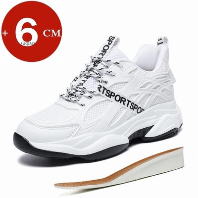 Herrenschuhe mit Aufzug Atmungsaktiv Unsichtbarer Absatz Erhöhungsschuhe 6cm Dicke Sohle Laufschuhe Freizeit Schuhe Lift Sport für Mann Sommer