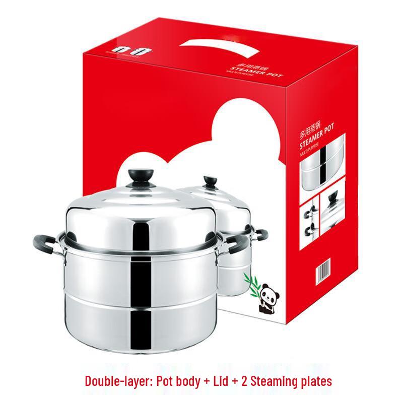 Qianhua Zhike 32cm 304 Stainless Steel Multi-Functional Steamer Pot