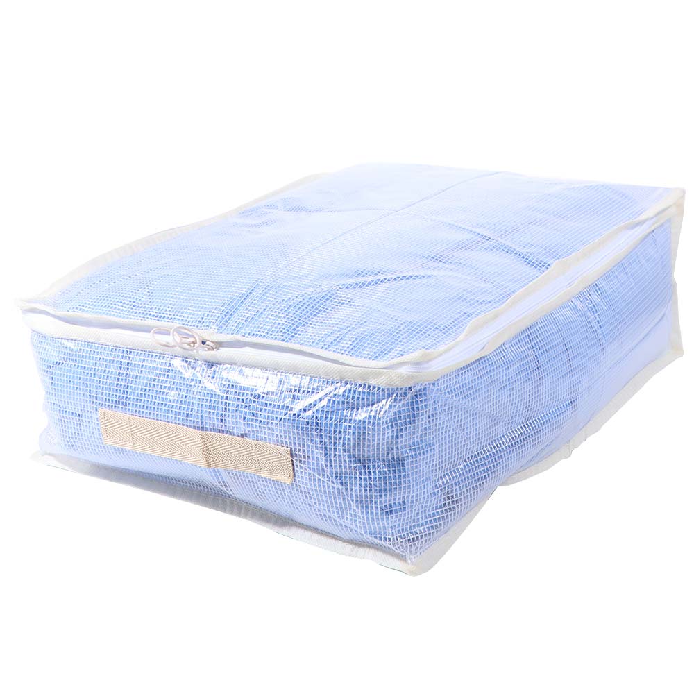 2Pcs PVC Blanket Pillow Storage Container Transparent Blanket Sorting Bags  Closet