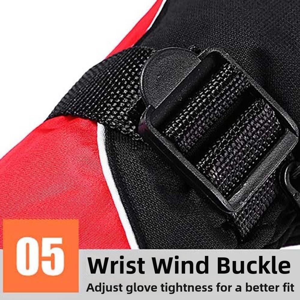 Soft Ski Anti-cold Gloves Anti-splash Water Thickened Finger Mittens Unisex Windproof Gloves Men