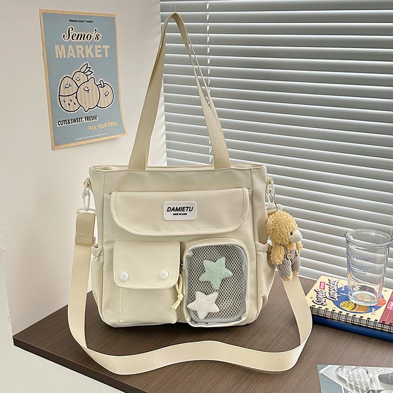 Japan and South Korea Leisure Backpack Large Capacity Class Make-up Bag Simple Junior High School Student Bag Girl