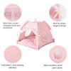 Cute Pet Tent House Comfortable Kitten Bed Kennel Ventilate Dog Basket Beds  Indoor