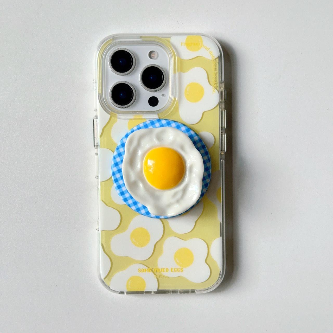 

Creative Fried Egg Magnetic Phone Case for iPhone 16 Pro Max - High-Grade Protective Cover 14 Pro Max