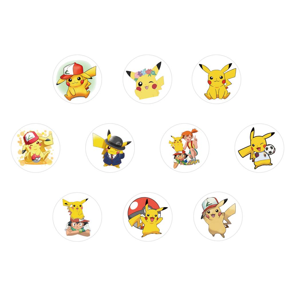 500 Stickers/Roll Pikachu Cartoon Roll Decals Kindergarten Reward Children'S Decals Creative Hand Tent Tape Premium
