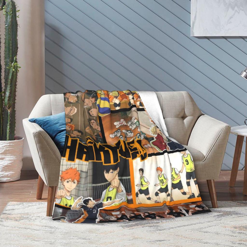 Haikuu Japan Manga Blanket Super Soft Warm Throw Blankets for Sofa 50x60 Inch Multiple Sizes Plush Thin Quilt