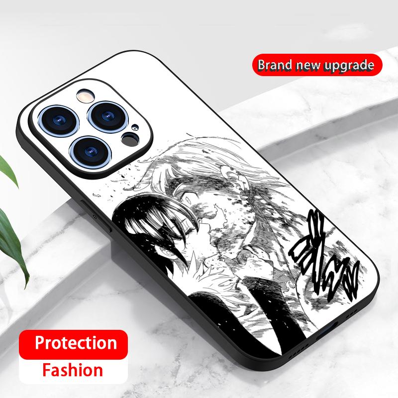 

Постер Мелиодас Семь смертных грехов Чехол для телефона Для iPhone 17 16 16e 15 14 13 12 Plus Mini Pro Max Мягкий черный Ударопрочный чехол iPhone 13 Pro Max