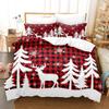 3-Piece Christmas Snowflake Pattern Duvet Cover Set - Soft, Breathable Winter Theme - Perfect for Bedroom and Guest Room Decor