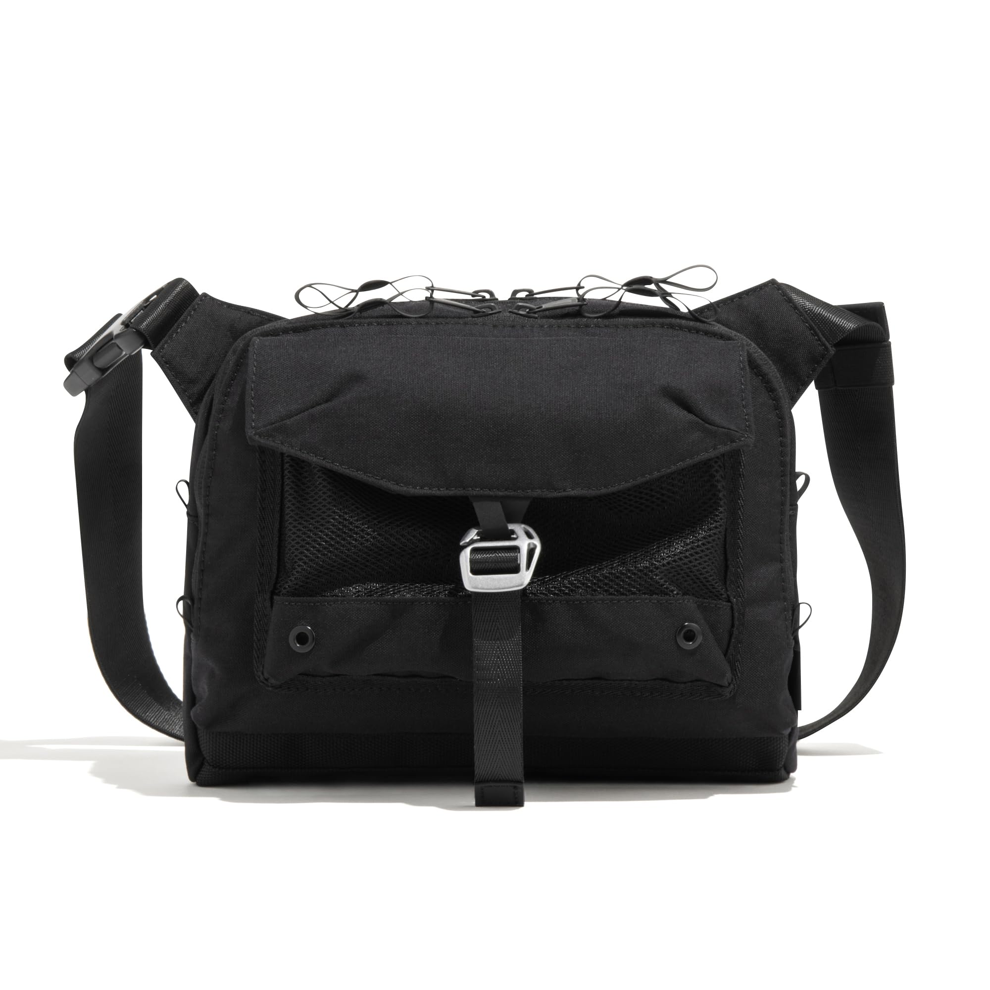 Urban Climber Body Bag for Men and Durable Functional Shoulder 60522 Black [Antrack] Women, 3L, Casual, Material, Bag, чёрный