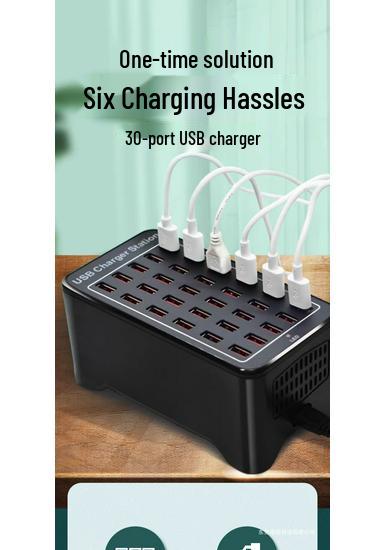 Multi-Port USB Charger Station: Fast Desktop Charger with 10, 20, or 50 Ports for Phones
