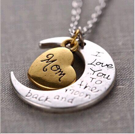Necklaces, Valentine'S Day Ornaments, Love Moon Couple Necklaces, Pendants