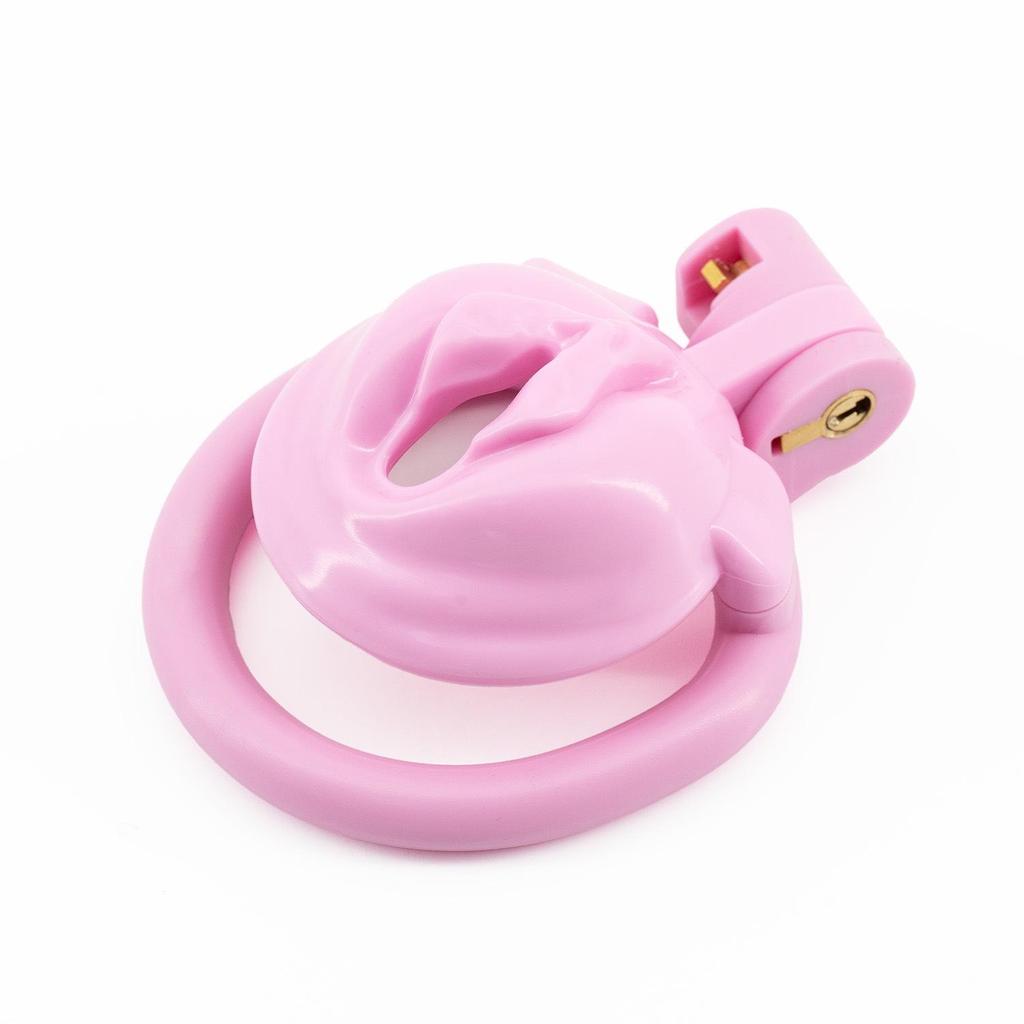 CB Men's Chastity Lock: Colorful Cross-Dressing Vagina Lock for Dressing Up and Going Out