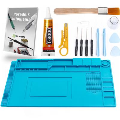 Blue Silicone Antistatic Mat 450X300Mm Te-501 + Accessories