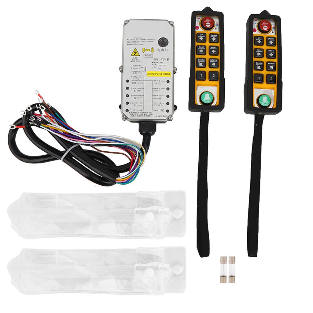 Hoist Controller Double Handle Three Proof Waterproof Acid Oil Resistant Anti Fall for Crane(AC220V