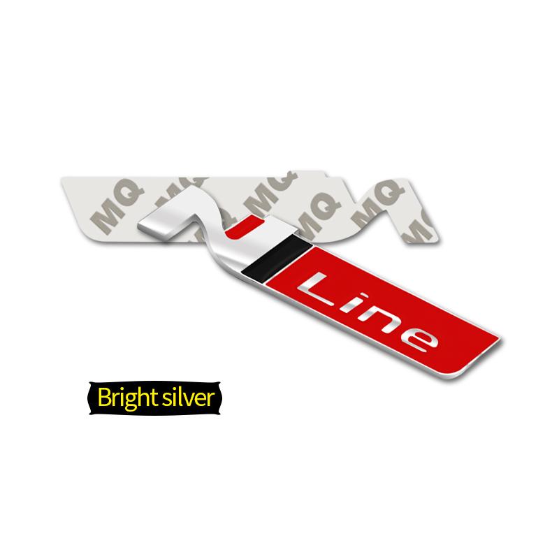 Car-Styling Metal Stickers N LINE Emblem Grille Badge For Veloster Accent Kona Elantra Ix25 Ix35 i30 i20 Sonata Tucson Kona