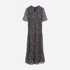 Frill Point Pattern Dress  T256mop158w 