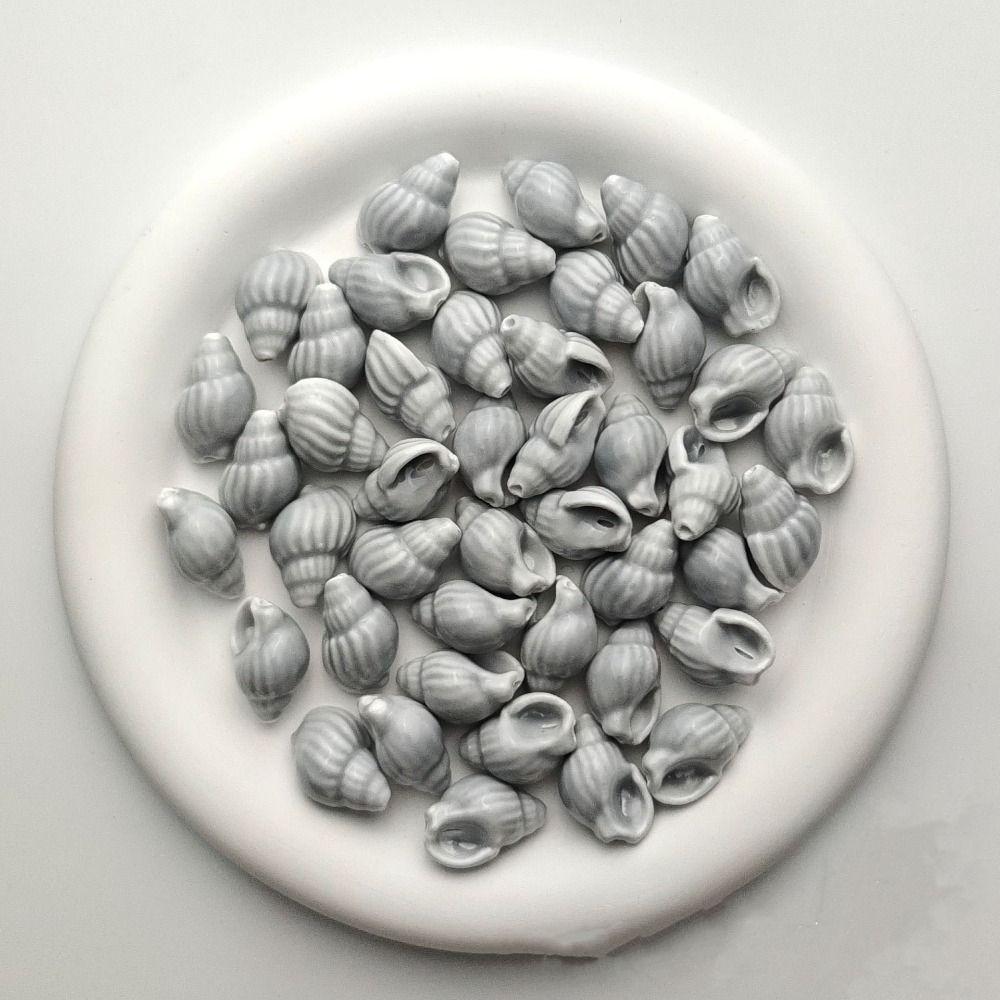 10pcs/set Colorful Conch Spacer Loose Beads Cartoon Jewelry Making Material DIY Accessories