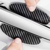 Carbon Fiber Car Stickers 4pcs Protective Carbon Fiber Cover Film Stickers Carbon Fiber Anti Scratches Door Handle Paint Cover