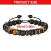 Natural 's Eye Bead Bracelet Comfortable Smooth Polished Stone Design Daily Commuting Fashion Accessory