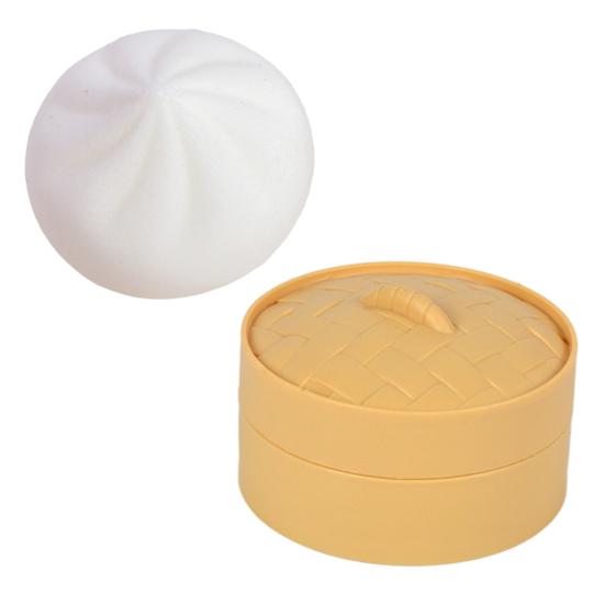 Chinese Food Squeeze Toy Slow-Rising Bun Dumpling Roll TPR Steamed Fidget Toy for Stress Relief Cute
