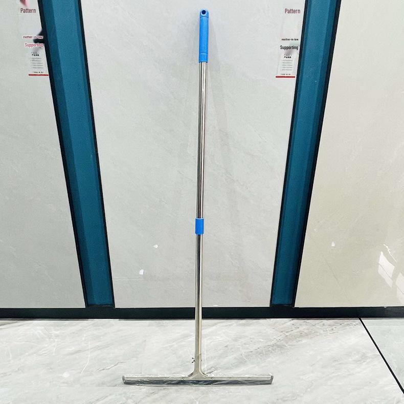 Large Black Rubber Floor Squeegee and Scraper for Commercial and Home Cleaning