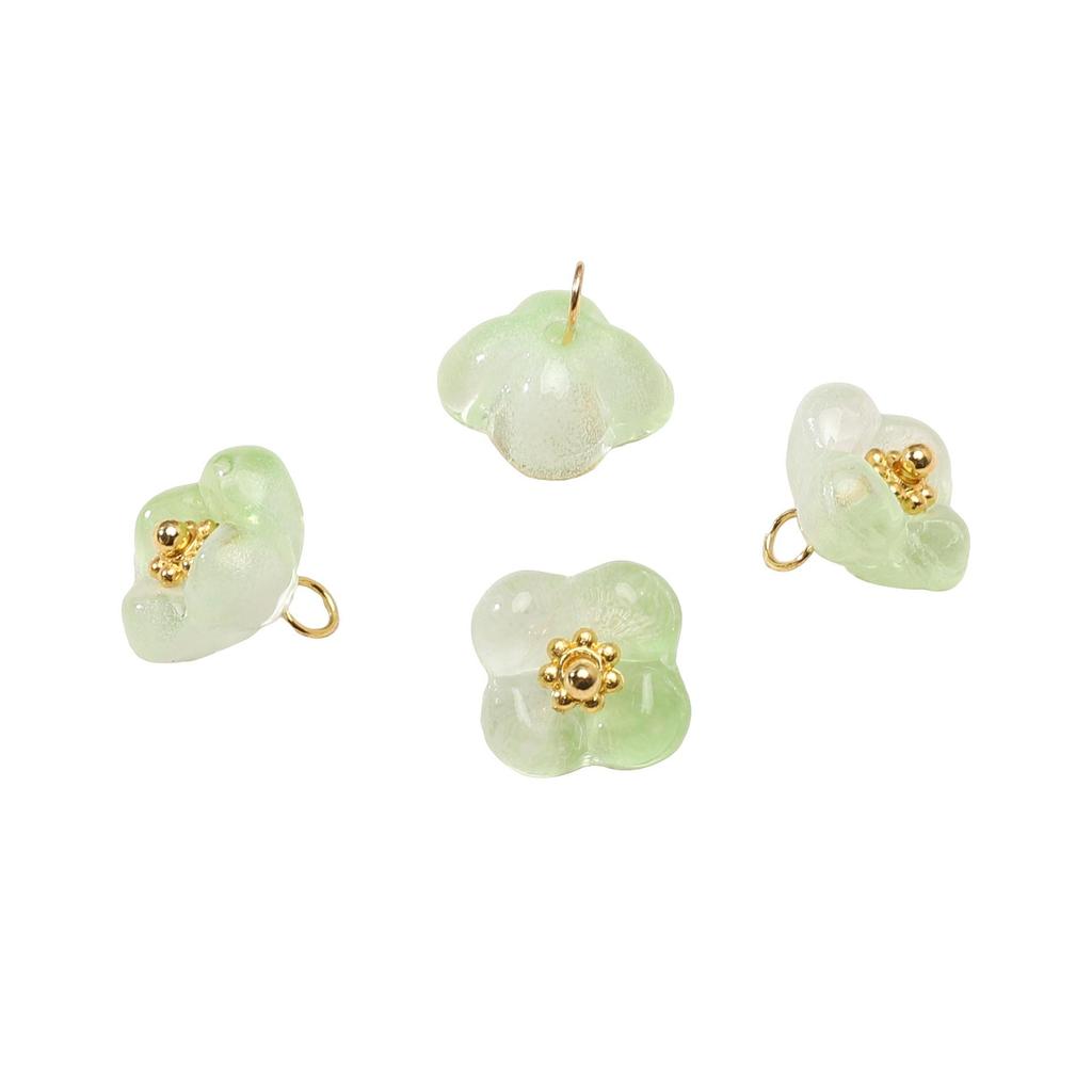5 Pezzi Perline di Vetro Ciondoli Fiore Per Braccialetti Collane Fai da Te Creazione Gioielli