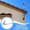 Heavy Duty TV Antenna Mount 2pcs Weatherproof Mounting Hardware Fixing Clip Adjustable Antenna Pole Mounting Bracket tool