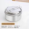 Classic 304 Stainless Steel Round 1.1L Lunch Box Set