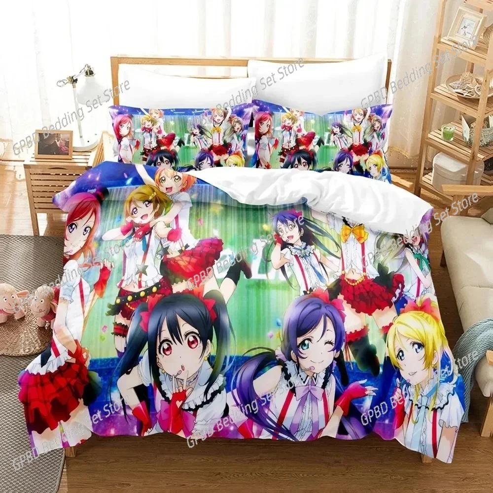 Comforter Anime Love Live! School Idol Festival Bedding Set Bedroom Soft Modern S Comefortable