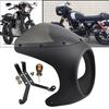 1PC Universal 7 Inch Cafe Racer Round Headlight Fairing Cover ABS Plastic Windshield Screen Motorcycle Accessories