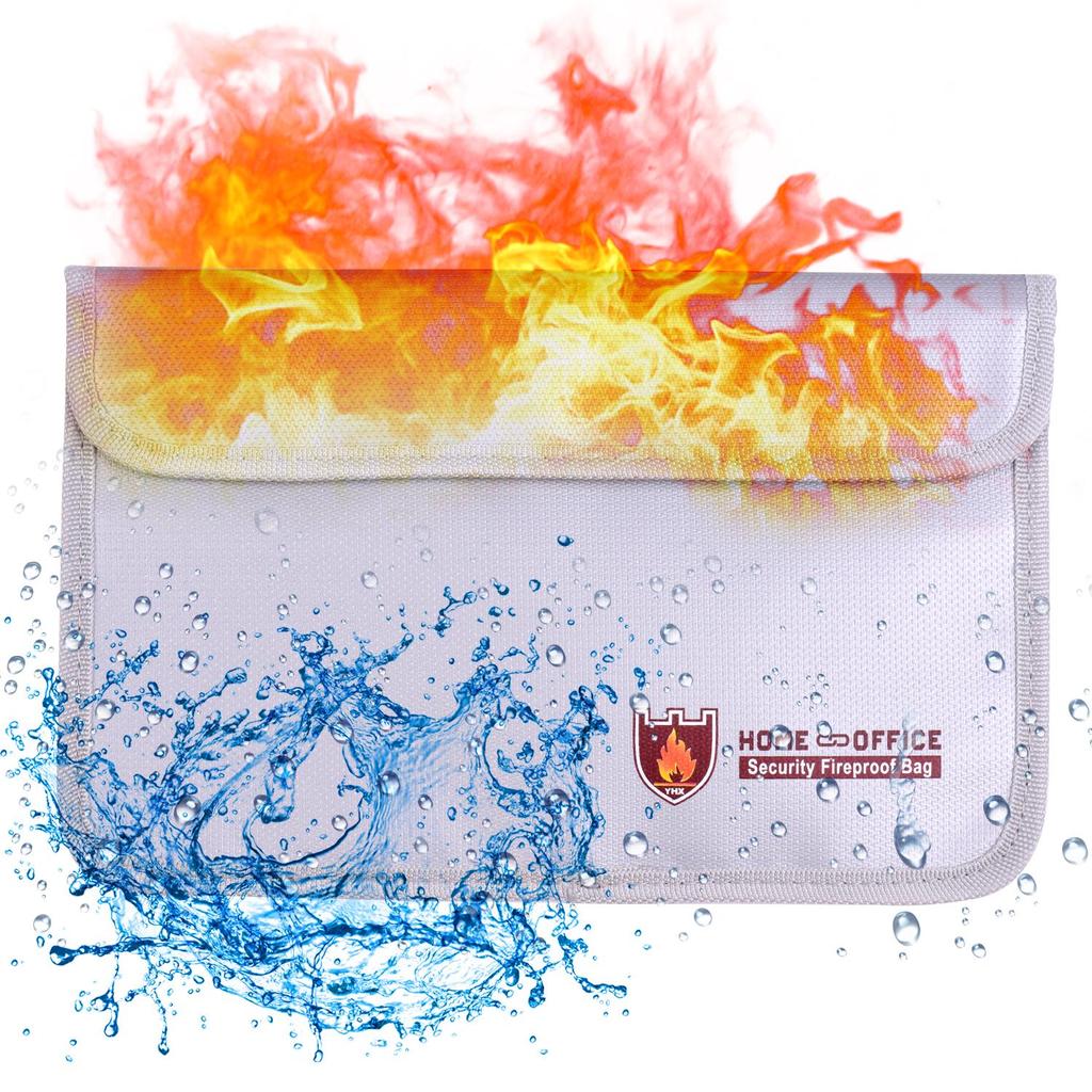 Вогнестійкий мішок для документів на подвійній блискавці. Органайзер. Вогнестійкий, водостійкий, силіконовий.