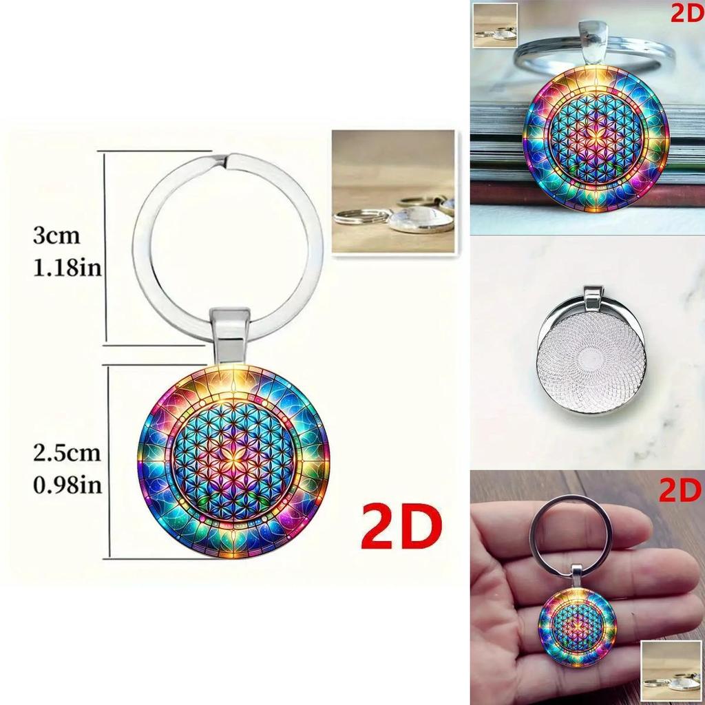 Kaleidoskop Schlüsselanhänger Schmuck Zinklegierung Multifunktionales Geschenk für Familie Freunde