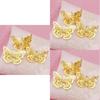 Stunning Bungo Stray Dogs Akiko Yosano Golden Butterfly Hair Clip Accessory
