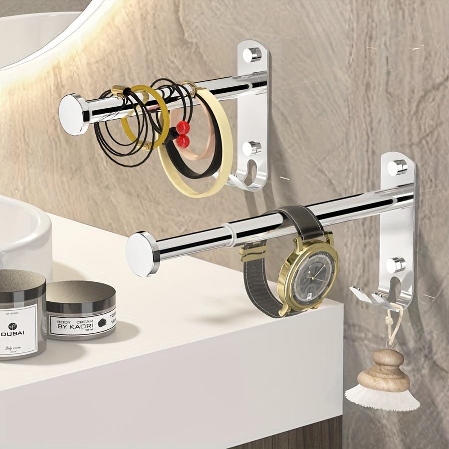 Stainless Steel Adjustable Hanging Rack - Versatile Storage Solution for Clothes, Towels & Miscellaneous Goods