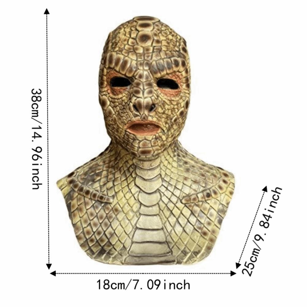 Scary Snake Monster Mask Realistic Halloween Cosplay Party Mask Full Face Mask  Theme Party